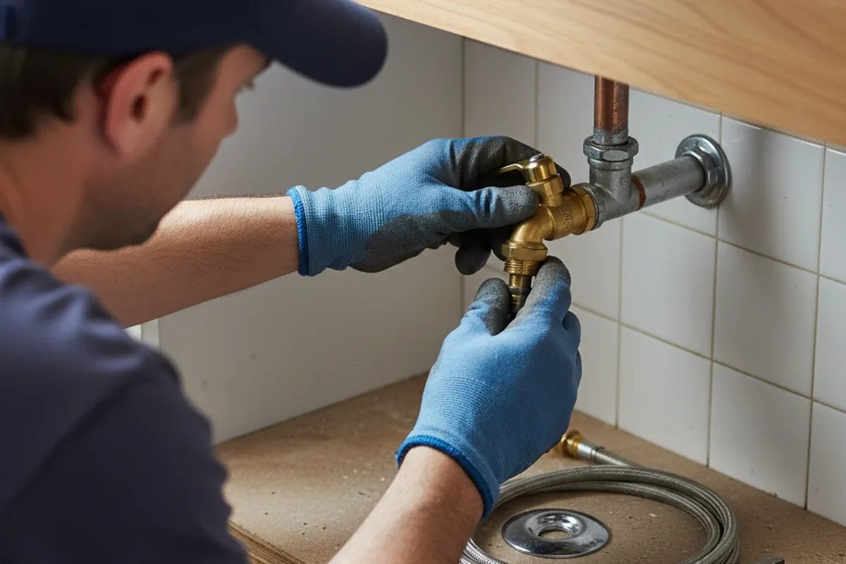 Shutoff valve and fitting work during Emergency Plumbing in Jonas Ridge